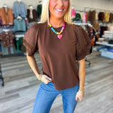 The Everly Puff Sleeve Top