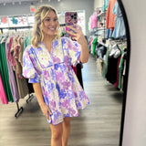 Purple Paisley Dress