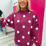 Praise God & Polka Dot Mock Neck