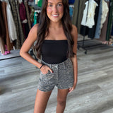 The Megan Tiger Denim Shorts