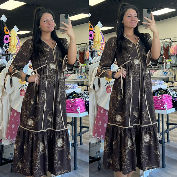 Anywhere with You Dress | Brown