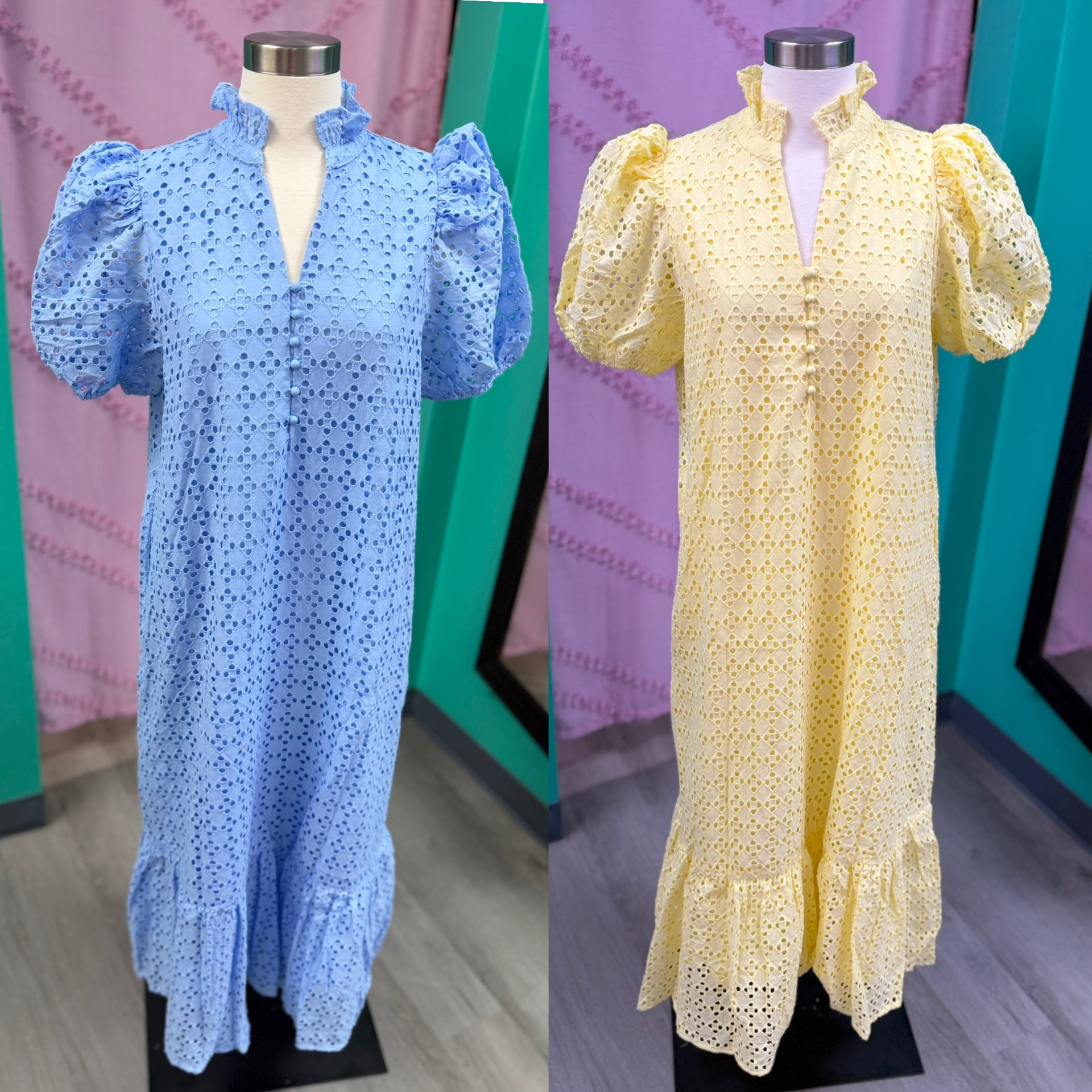 Sweet Escape Eyelete Mid Dress