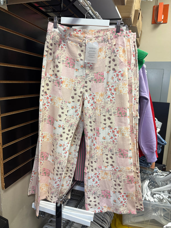 Spring Patchwork Pants