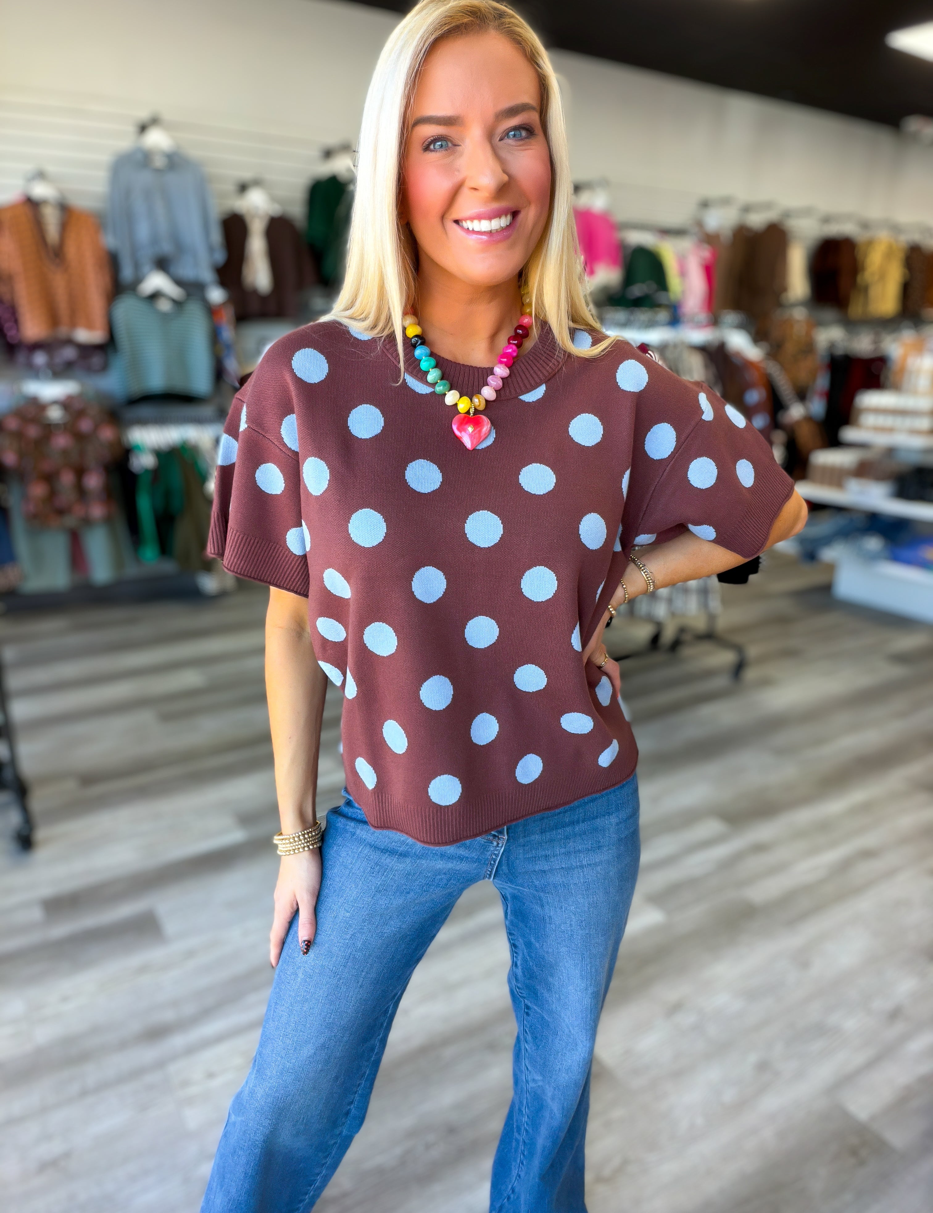 All About the Dots Sweater