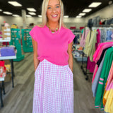 Sweetest Day Gingham Dress Set