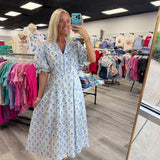Blue Skies & Blooms Midi