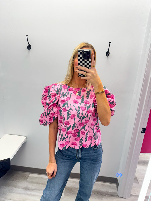 Pocket Full of Posies Top