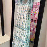 Can I Call You Mine Floral Blue Midi Dress
