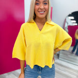 The Sunny Days Collared Knit