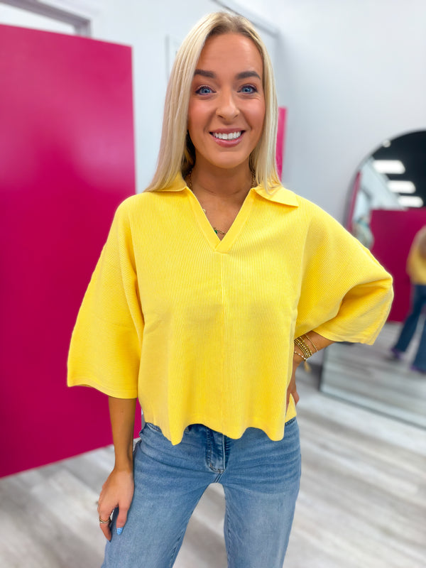 The Sunny Days Collared Knit