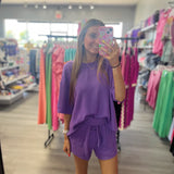 My Way Ribbed Round Neck Set