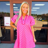 The Polished Polka Mini Dress