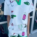 Caddy Girls Sequin Golf Shorts
