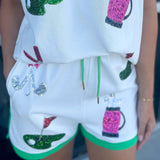 Caddy Girls Sequin Golf Shorts