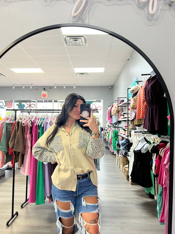 Pushing the Limit Leopard Shacket