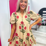 Wildflower Stroll Dress Ecru