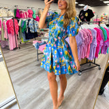 The Petal Pop Mini Dress