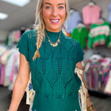 Teal Green Bow Sweater