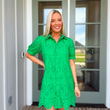 Emerald Isle Eyelet Dress