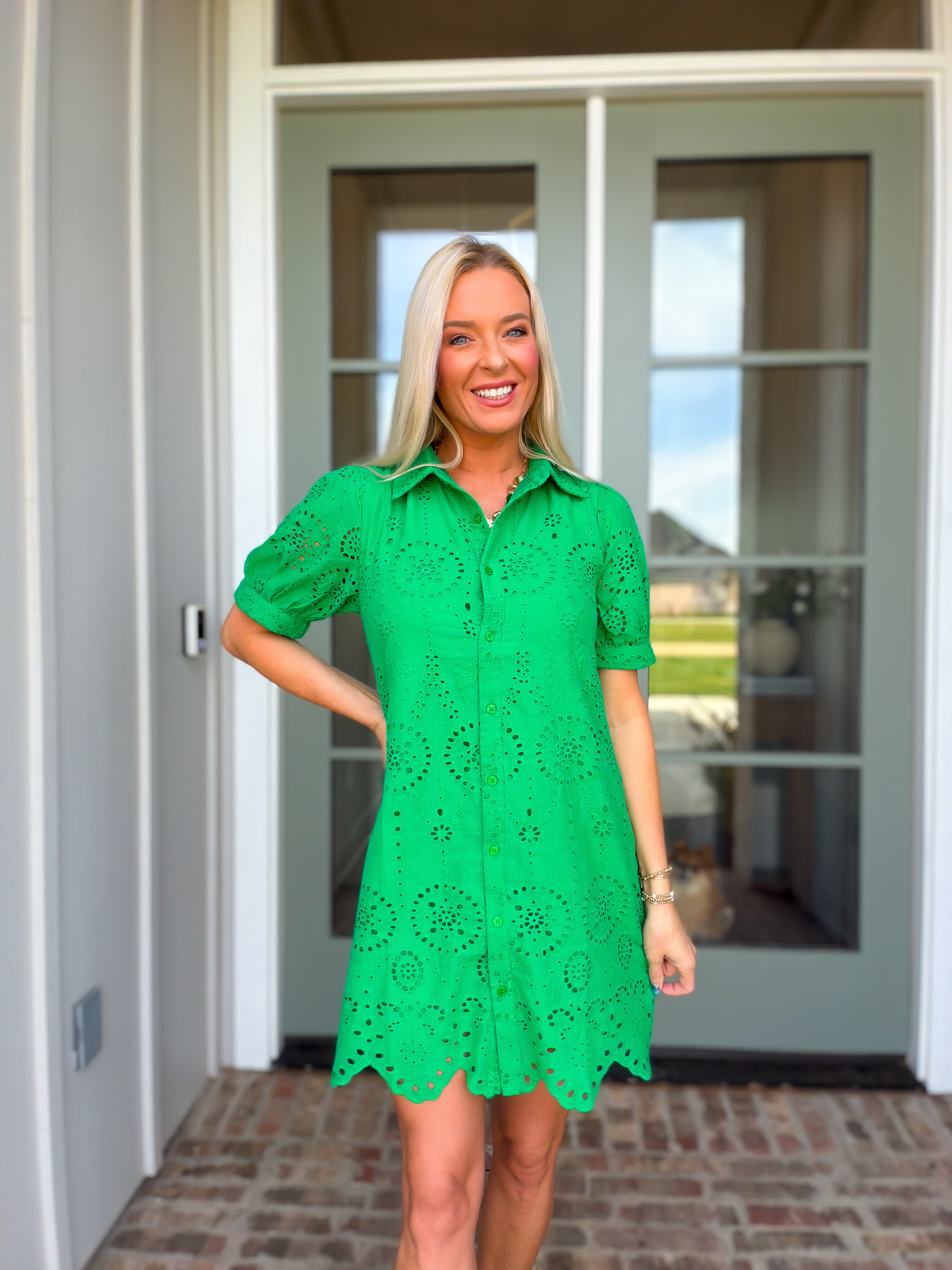 Emerald Isle Eyelet Dress Savage Roots Boutique Emerald Isle Eyelet Dress Savage Roots Boutique