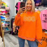 Boo Polka Dot Mockneck
