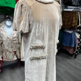 True Elegance Velvet Braid Dress