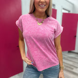 My Favorite Find | Acid Wash Cuffed Short Sleeve Tee