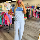 Blue Skies Overalls Striped Overalls