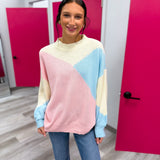 Pink Blue Sweater