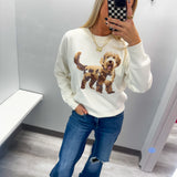 Oddles and Doodles Long Sleeve Dog Sweater