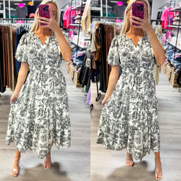 Be Mine Floral Maxi Dress