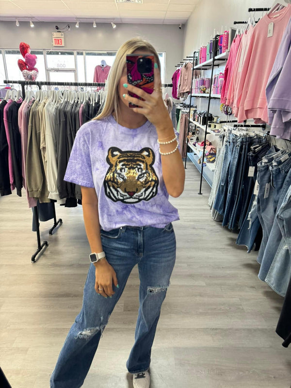 Sequin Tiger Graphic Tee