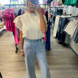 The Hazel Drawstring Denim Pants