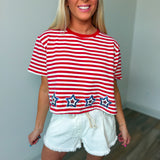 Be the Star Red White Blue Top