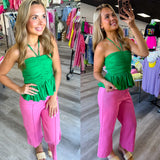 Hot Pink Seam Pants
