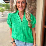 Floral Texture Top