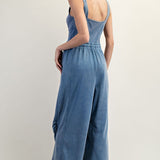 Acid Wash Jumpsuit