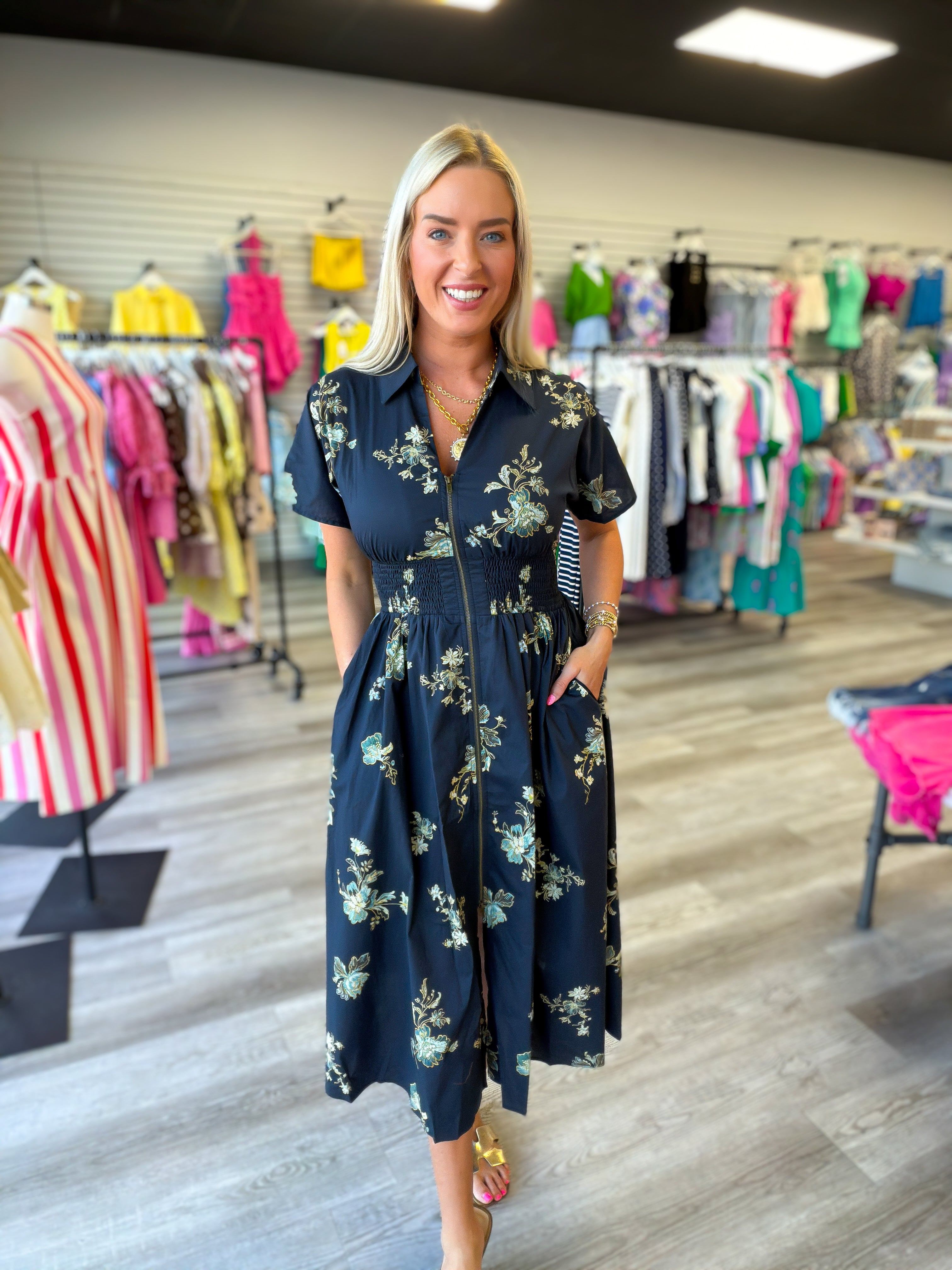 Hidden Garden Midi Dress – Savage Roots Boutique
