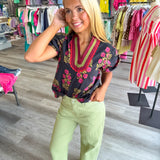 Meadow Bloom Blouse | Plus Size Available