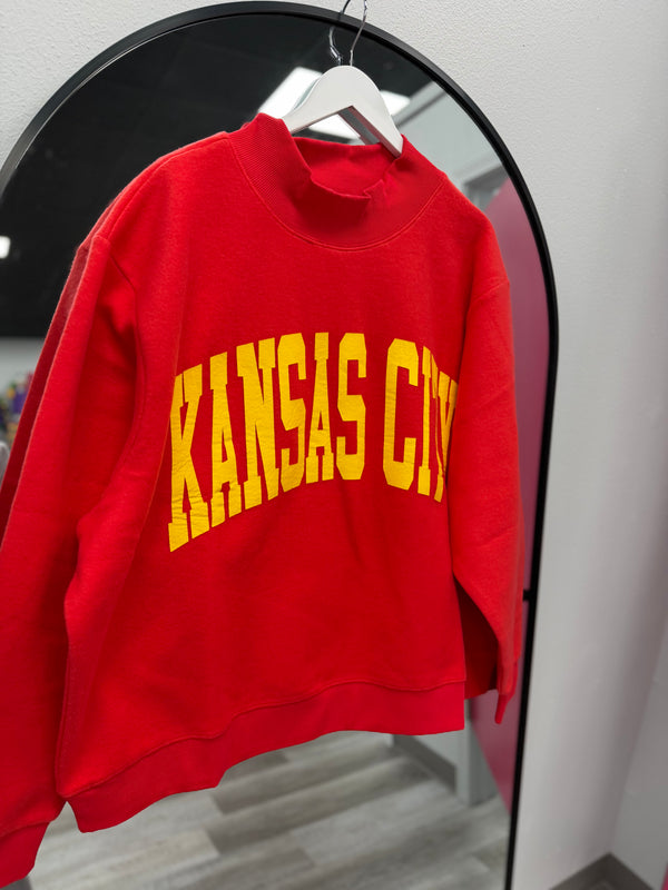 Go K-C! Mock Neck Reversible Sweatshirt