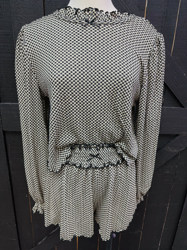 Gingham Ruffle Set