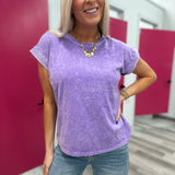 My Favorite Find | Acid Wash Cuffed Short Sleeve Tee