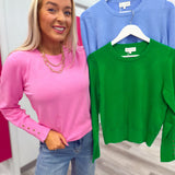 The Everyday Button Cuff Top