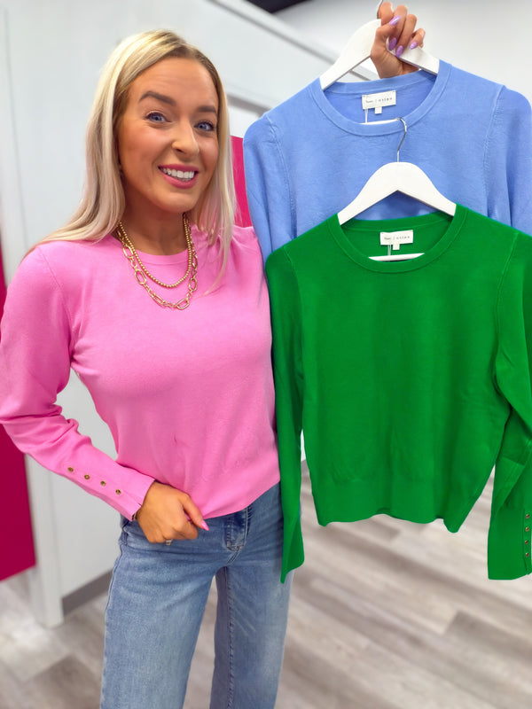 The Everyday Button Cuff Top