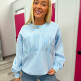 Light Blue Monochromatic  Lulu Mac Sweatshirt