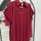 Simply Sweet Dress | Burgundy