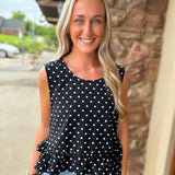 On Top Polka Dot Tank
