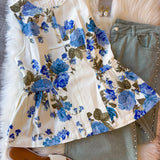 Bluebell Bloom Peplum Top