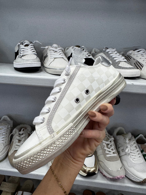 Alive 27 Gold Checkered Sneaker | Vintage Havana