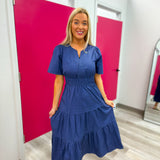 Navy Days Dress | Regular and Plus